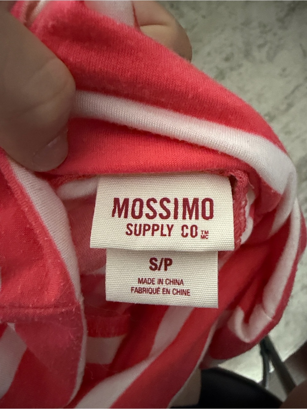 Mossimo Supply Co. Coral and White Striped Maxi Skirt